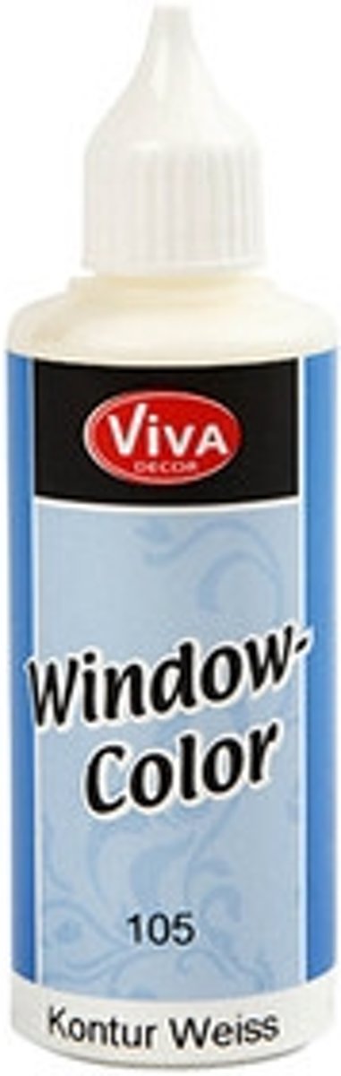 Window Color Contour, wit, 80ml [HOB-30418]